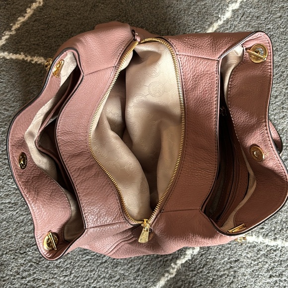 Michael Kors Handbag- Mauve with Gold Accents - Picture 9 of 13